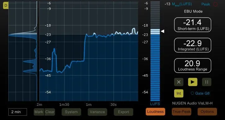 NUGEN Audio VisLM-H2 Upgrade from VisLM-C1 interface