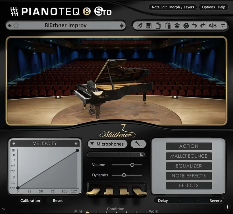 Modartt Pianoteq Instrument Pack: Bluthner Model One interface