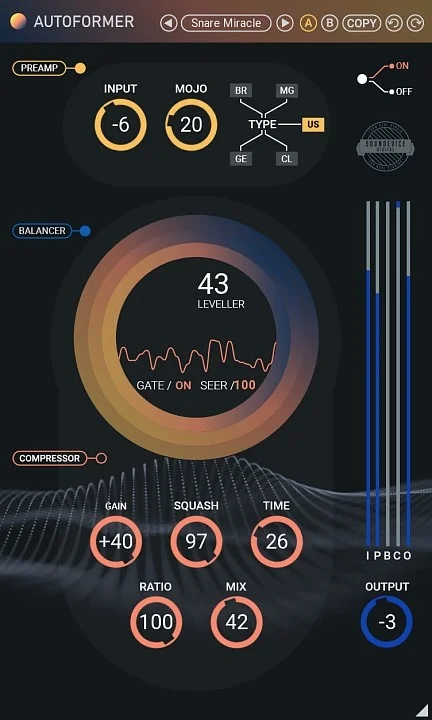 United Plugins Autoformer interface