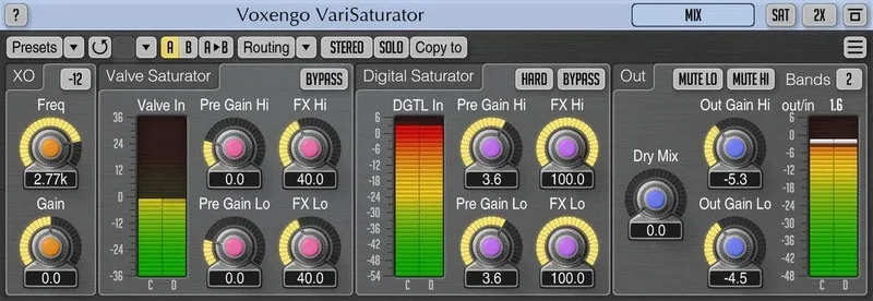 Voxengo VariSaturator interface