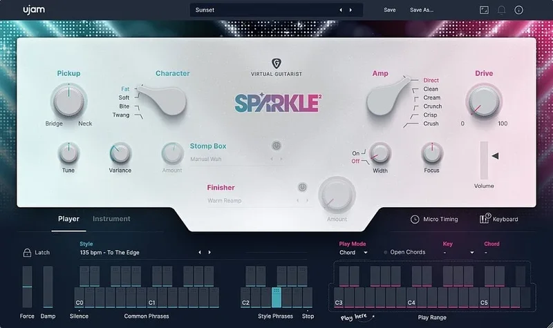 UJAM SPARKLE 2 interface