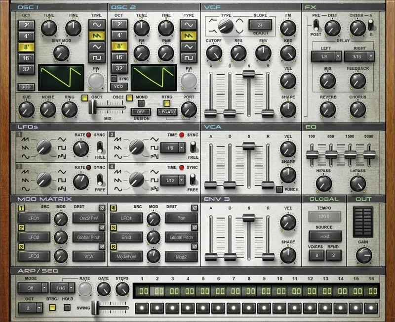 Waves Element 2 Synthesizer interface