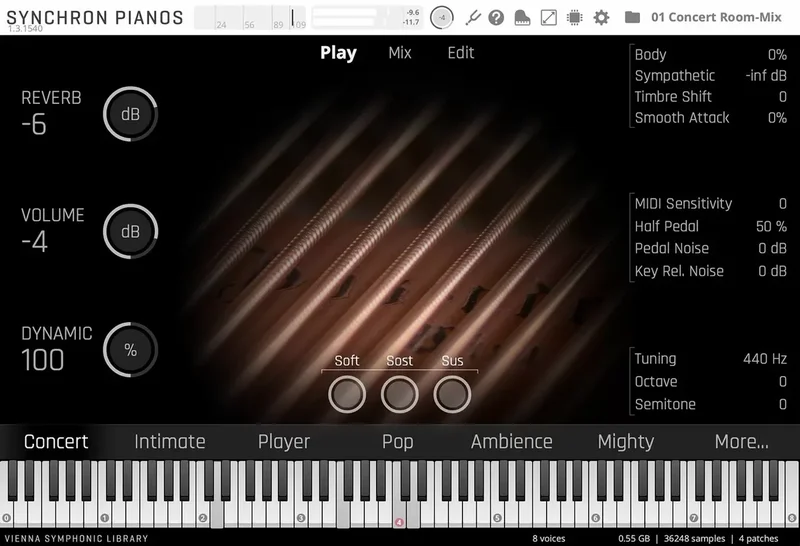 VSL Synchron Bosendorfer Imperial Essentials interface