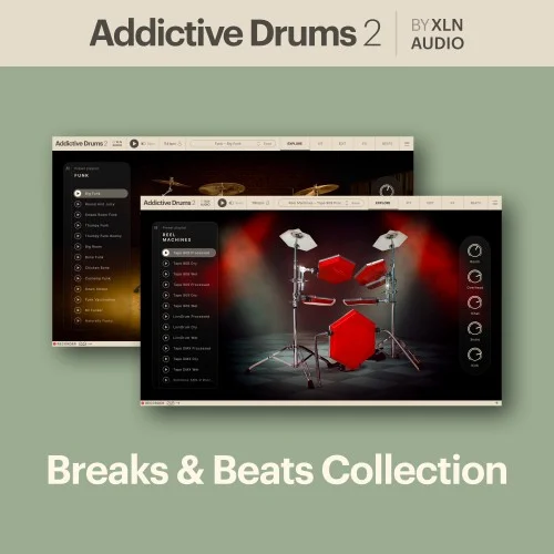 XLN Audio Addictive Drums 2 Breaks & Beats Collection interface