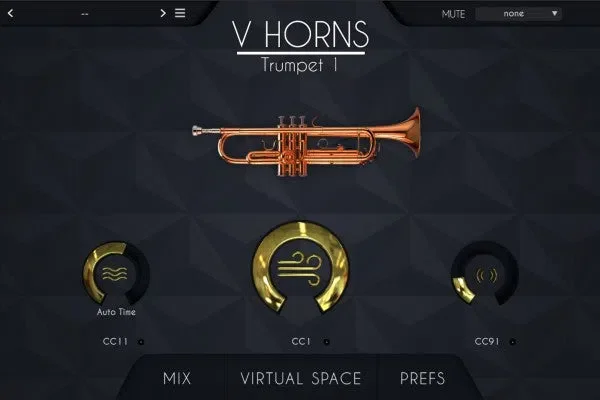 Acousticsamples VHorns Trumpet interface