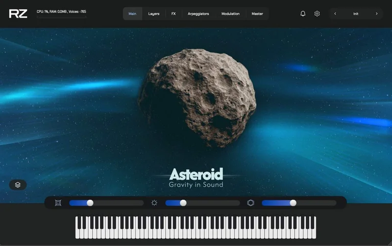 ZAK Sound Asteroid interface