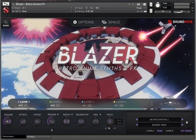 Soundiron Blazer - Retro Anime FX interface