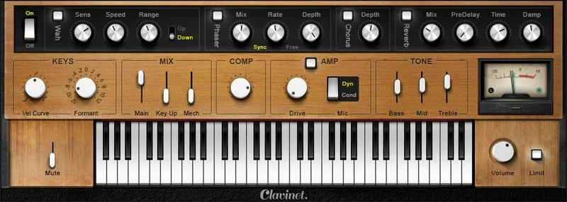Waves Clavinet interface