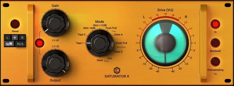 IK Multimedia T-RackS Saturator X interface