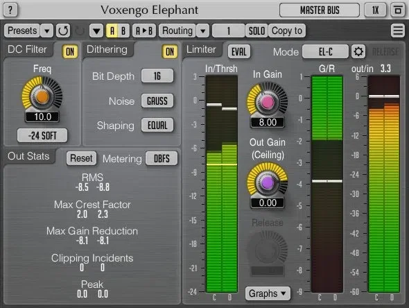 Voxengo Elephant interface