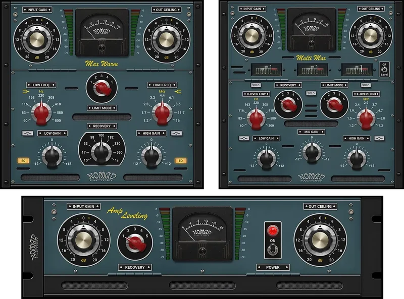Nomad Factory Analog Mastering Tools v2 interface