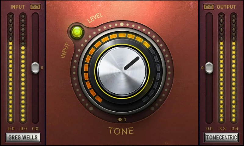 Waves Greg Wells ToneCentric interface