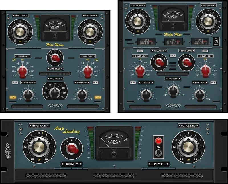 Nomad Factory Analog Mastering Tools interface