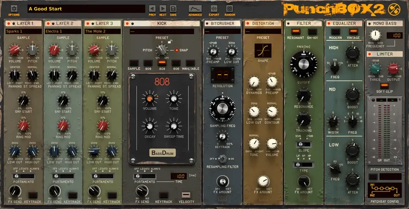 D16 Group PunchBox 2 interface