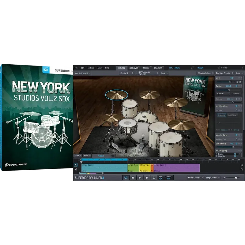 Toontrack SDX New York Studios Vol. 3 interface