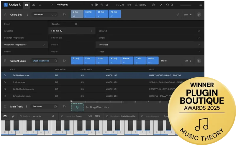 Scaler Music Scaler 3 Upgrade interface