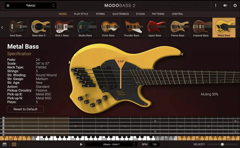 IK Multimedia MODO BASS Metal Bass interface