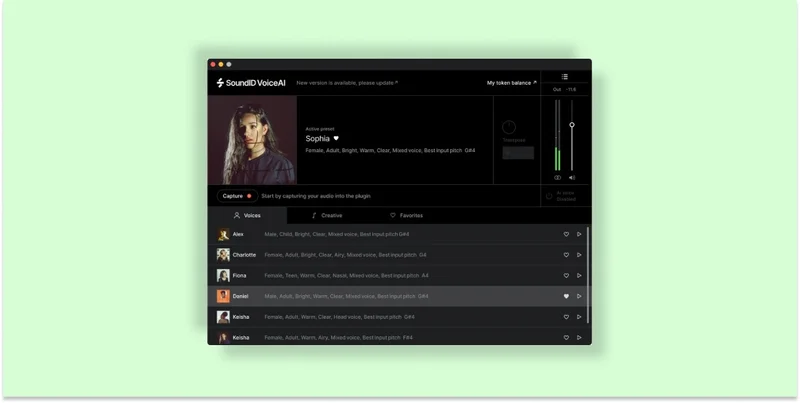 Sonarworks SoundID VoiceAI Medium Token Pack interface