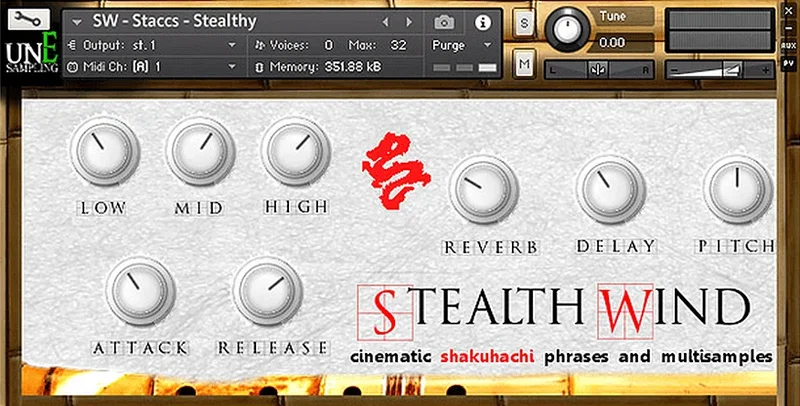 Unearthed Sampling Stealth Wind interface