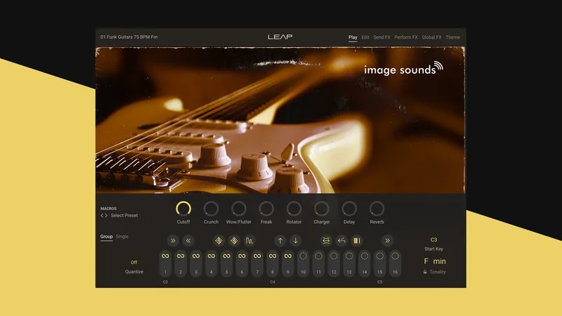 Image Sounds Funk Guitars interface