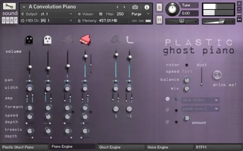 Spitfire Audio Sound Dust Vol. 1 interface