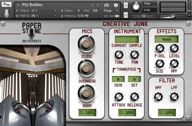 Loot Audio Creative Junk interface