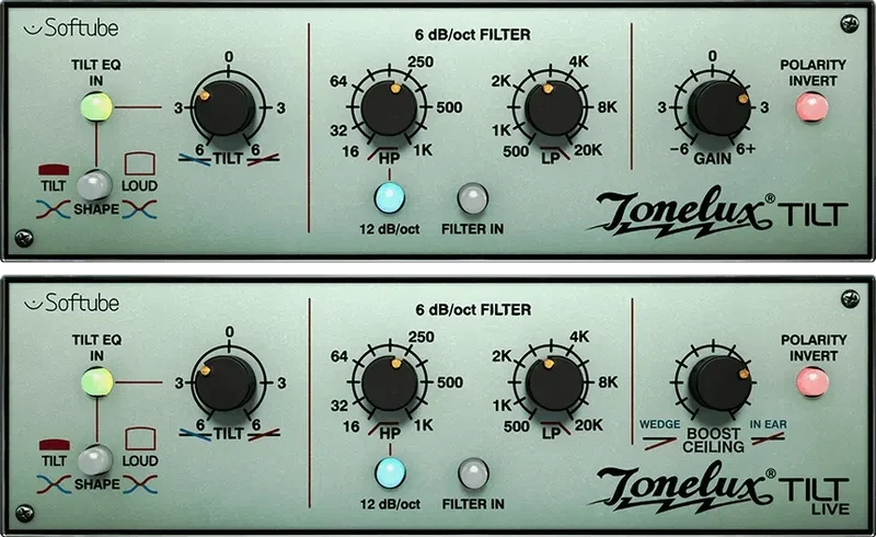 Softube Tonelux Tilt interface
