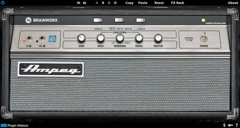 Ampeg V-4B interface