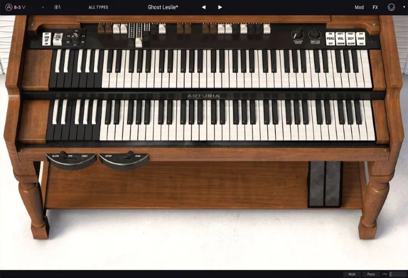 Arturia B-3 V interface