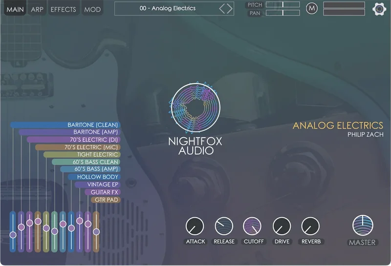 Nightfox Audio Analog Electrics interface