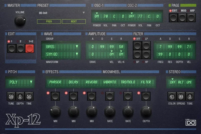 UVI OB Legacy interface