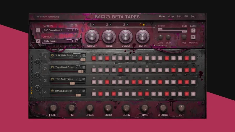 MR3 Beta Tapes interface