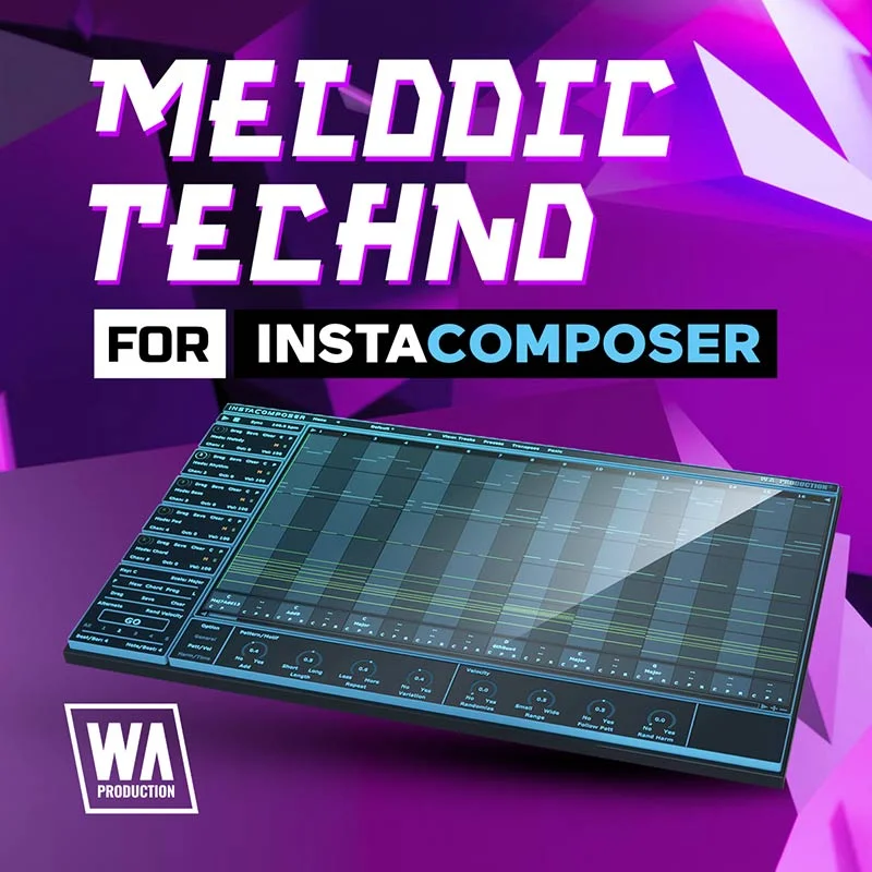 W. A. Production Melodic Techno for InstaComposer interface