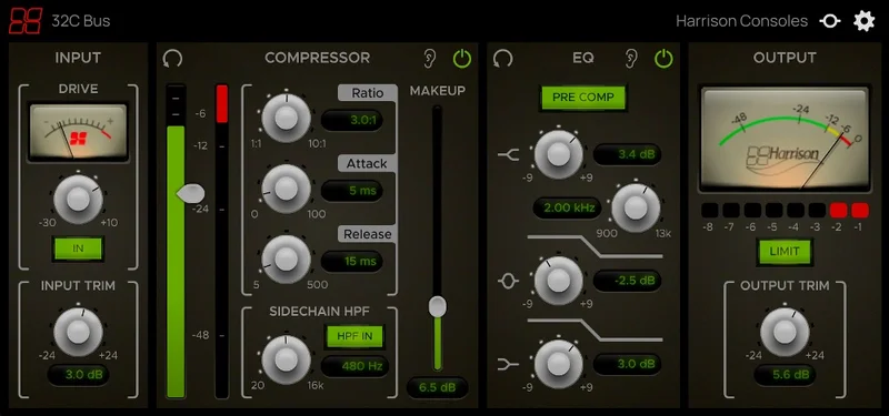 Harrison Consoles 32C Bus interface