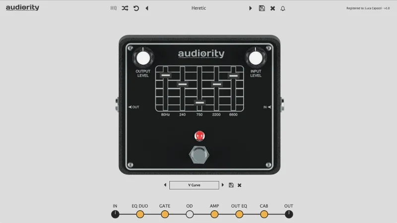 Audiority Solidus Randy 250 interface