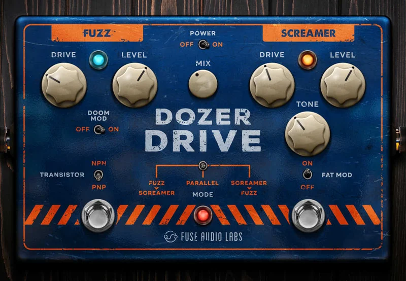 Fuse Audio Labs Dozer Drive – Dual Drivology Pedal interface