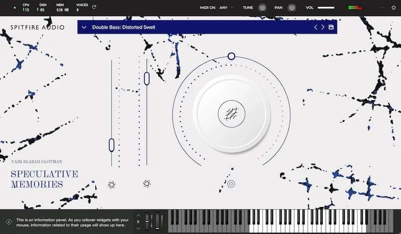 Spitfire Audio Yair Elazar Glotman - Speculative Memories interface