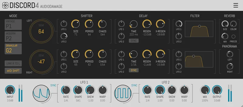 Audio Damage Discord4 interface