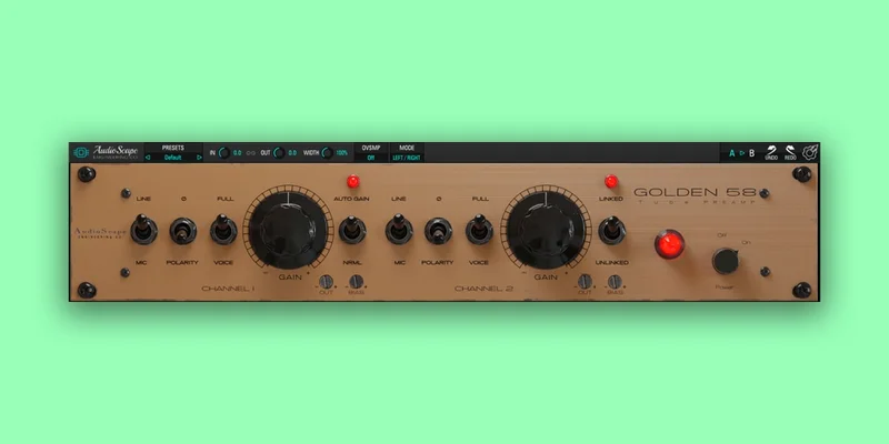 Kiive Audio Golden 58 Tube Pre interface