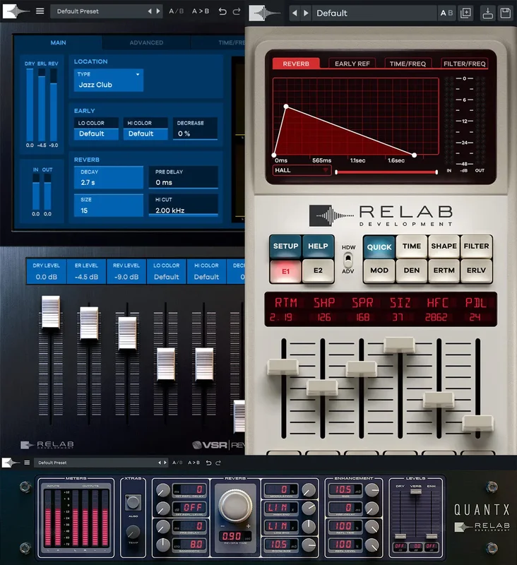 Relab Pro Reverb Bundle interface