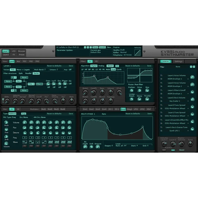 KV331 Audio SynthMaster 2 interface