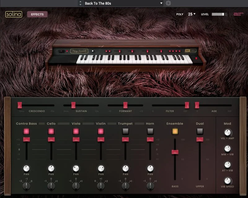 AIR Music Technology Solina interface