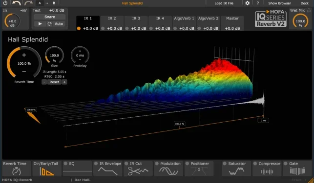 HOFA IQ Series Reverb V2 interface