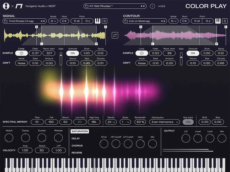 NEST Acoustics Color Play interface