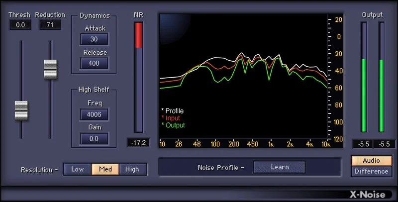 Waves X-Noise interface