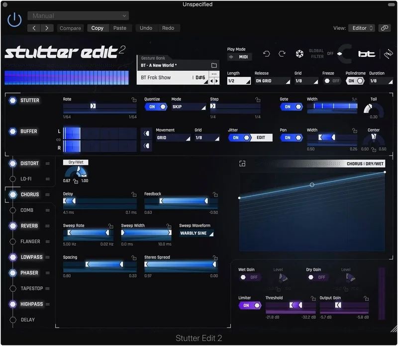 iZotope Stutter Edit 2 EDU interface