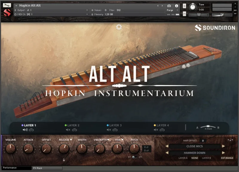 Soundiron Hopkin Instrumentarium: Alt Alt interface
