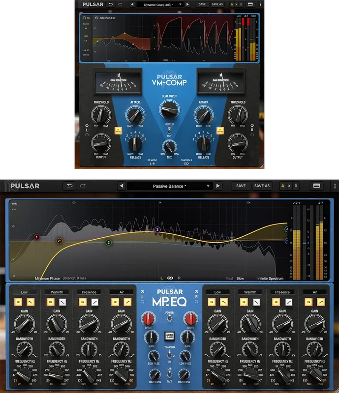 Pulsar Audio Blue Bundle interface