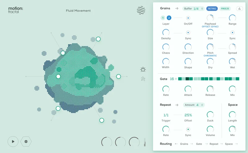Excite Audio Motion: Fractal interface