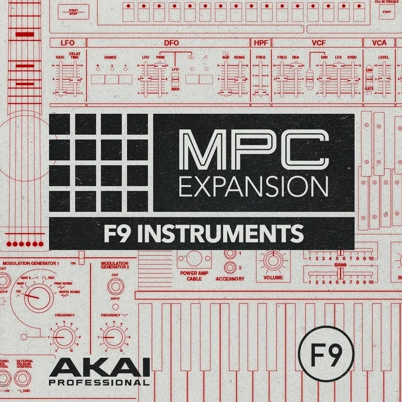 AKAI MPC Expansion: F9 Instruments Collection interface